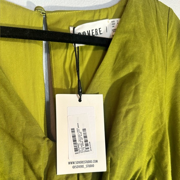 Sovere epiphany mini dress olive green size small nwt - Picture 5 of 5